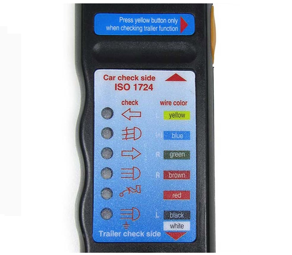 knoop koffer stout Auto / Aanhanger verlichting tester met adapter 13 > 7 pin -  Onlinecarstyling