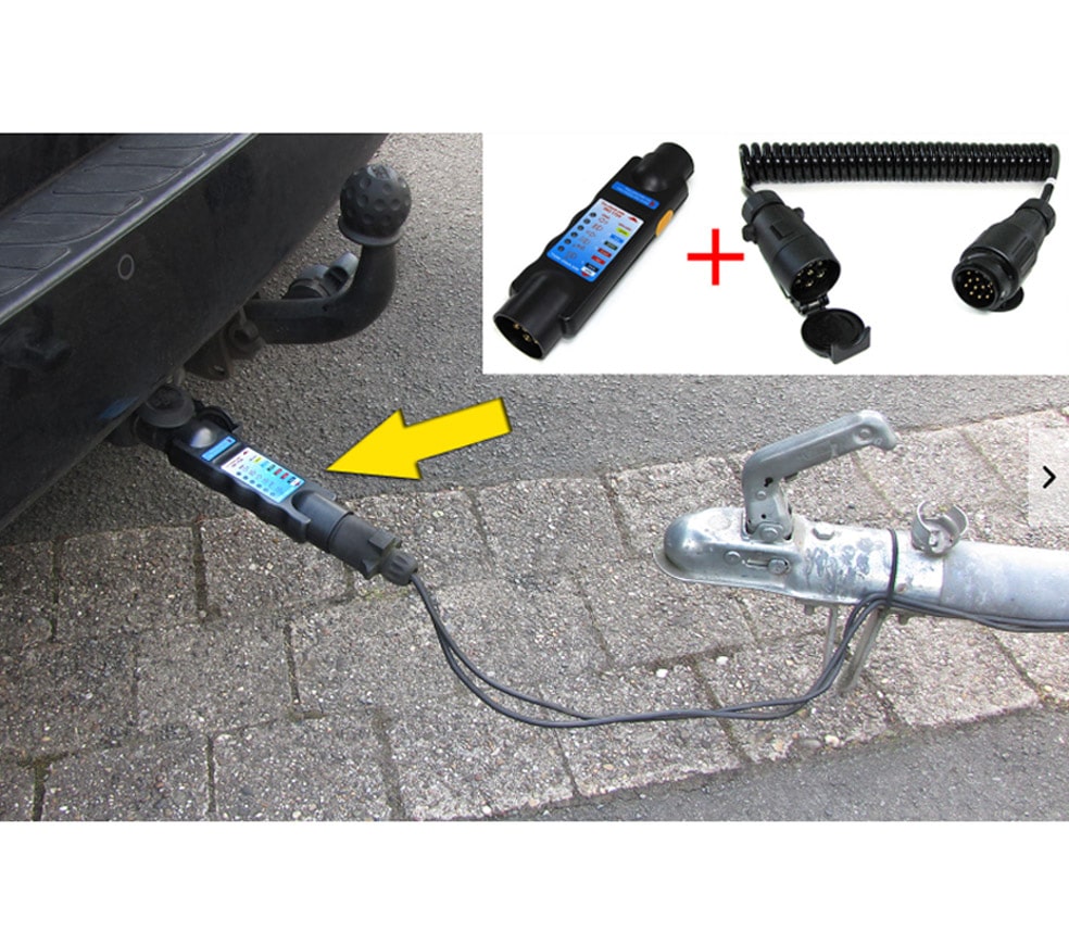 speelgoed Grijp Jong Auto / Aanhanger verlichting tester met adapter 13 > 7 pin -  Onlinecarstyling