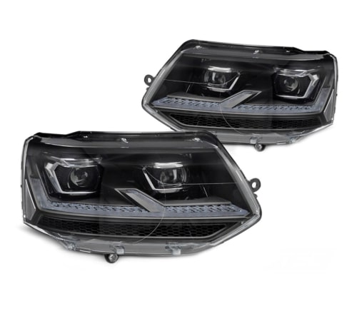 FULL LED Koplampen VW Transporter T5.1 Zwart